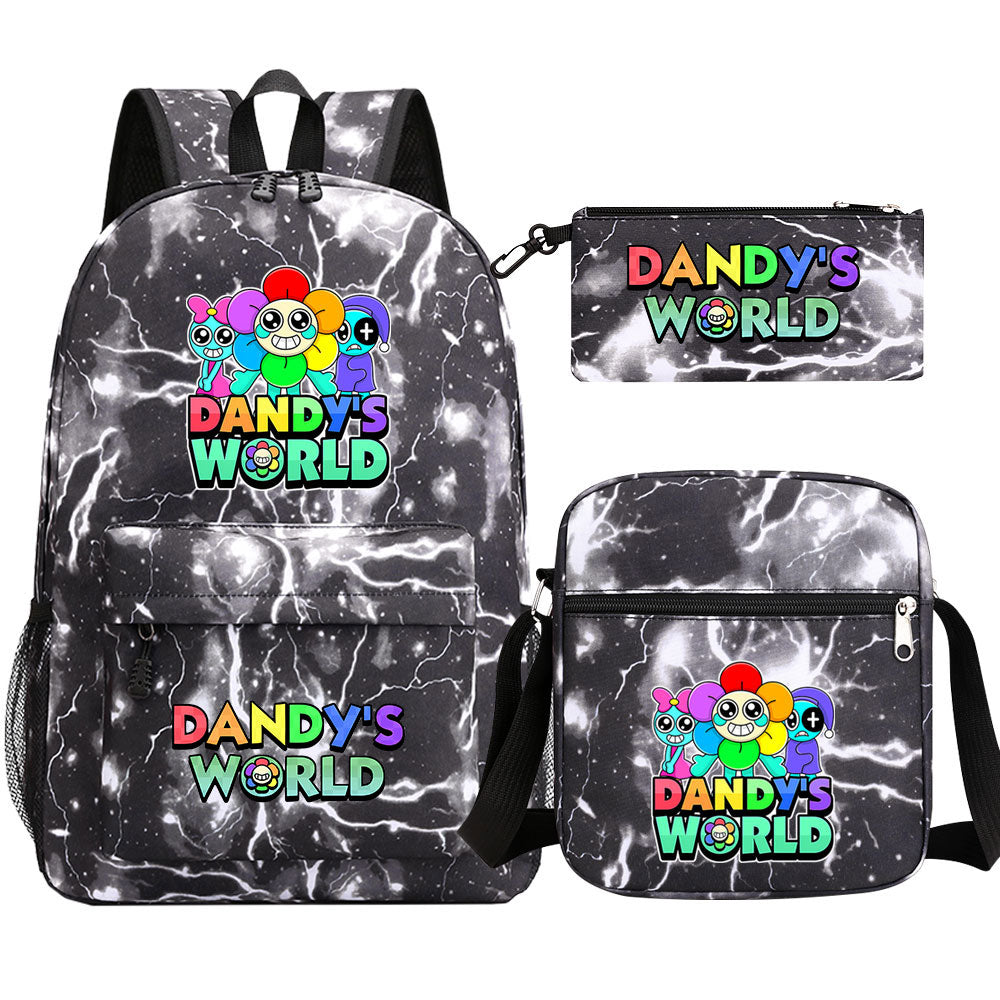 ‌Dandy's World SchoolBag Backpack Shoulder Bag Book Pencil Bags  3pcs Set