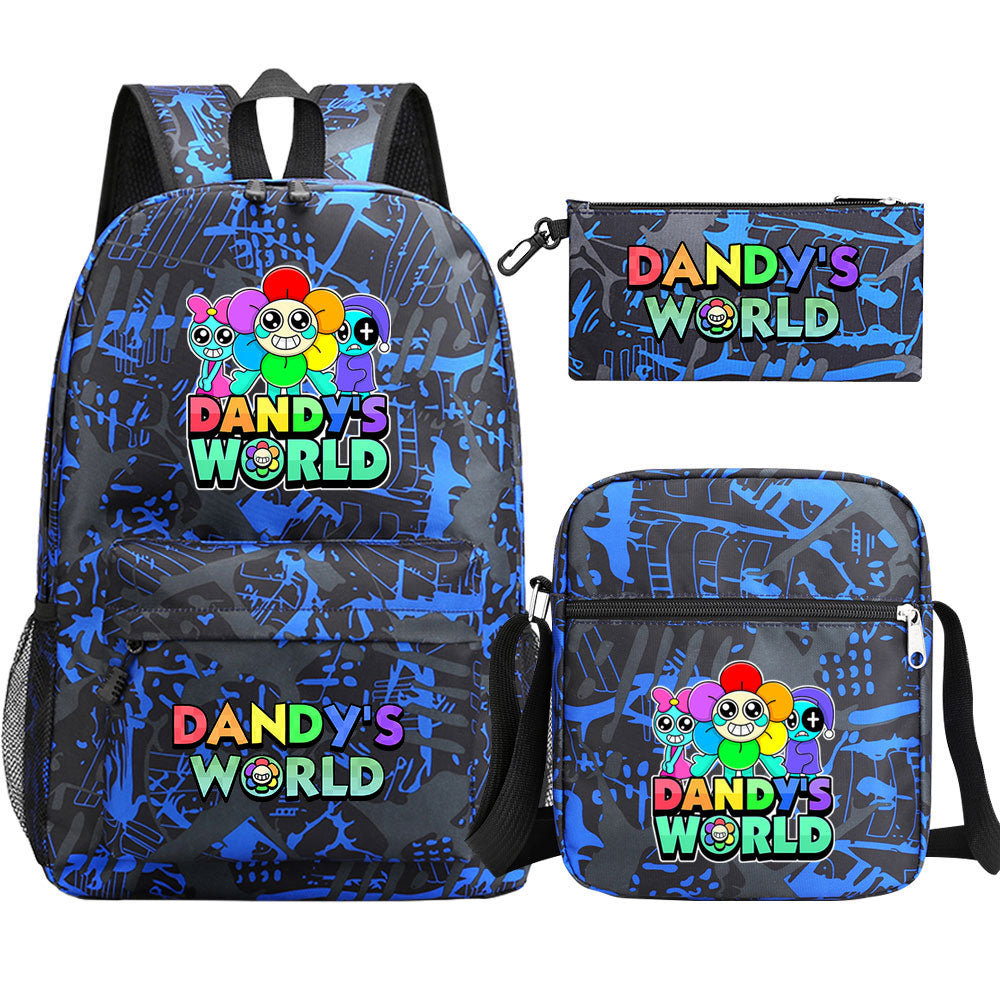 ‌Dandy's World SchoolBag Backpack Shoulder Bag Book Pencil Bags  3pcs Set