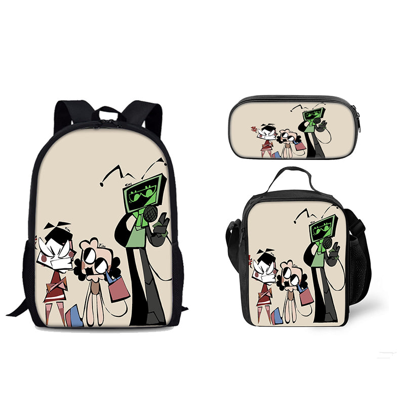 Dandy’s World Schoolbag Backpack Lunch Bag Pencil Case 3pcs Set Gift for Kids Students