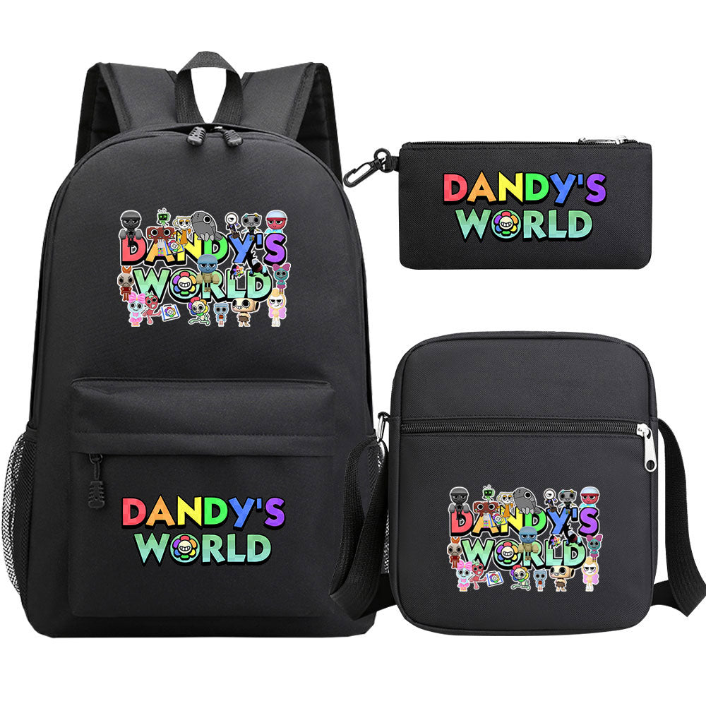‌Dandy's World SchoolBag Backpack Shoulder Bag Book Pencil Bags  3pcs Set