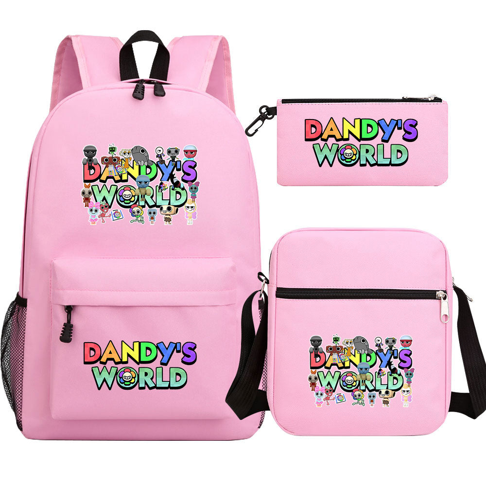 ‌Dandy's World SchoolBag Backpack Shoulder Bag Book Pencil Bags  3pcs Set