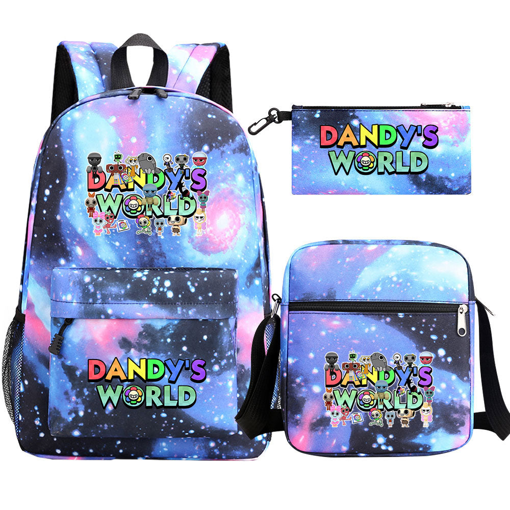 ‌Dandy's World SchoolBag Backpack Shoulder Bag Book Pencil Bags  3pcs Set