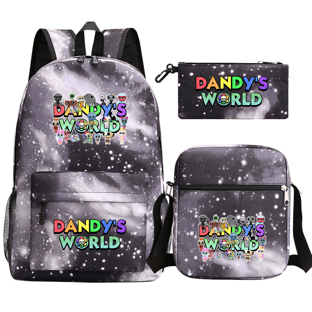 ‌Dandy's World SchoolBag Backpack Shoulder Bag Book Pencil Bags  3pcs Set