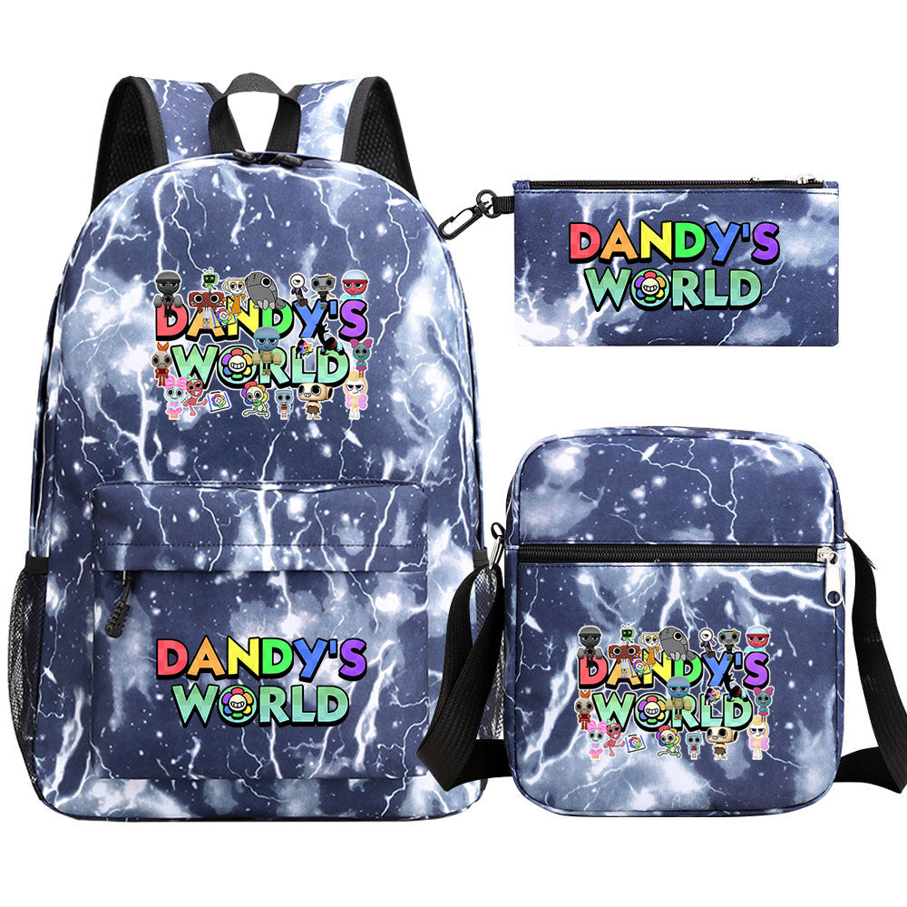 ‌Dandy's World SchoolBag Backpack Shoulder Bag Book Pencil Bags  3pcs Set
