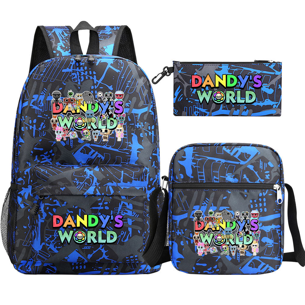 ‌Dandy's World SchoolBag Backpack Shoulder Bag Book Pencil Bags  3pcs Set