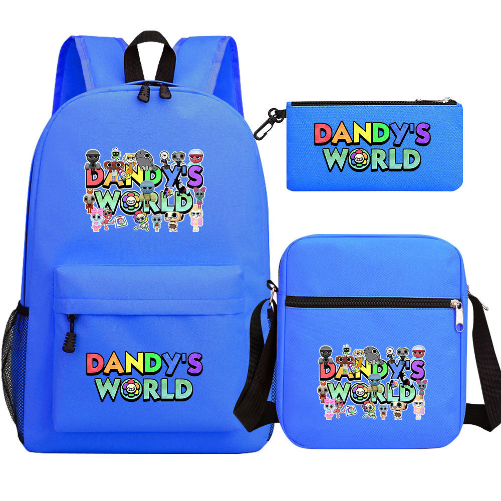 ‌Dandy's World SchoolBag Backpack Shoulder Bag Book Pencil Bags  3pcs Set