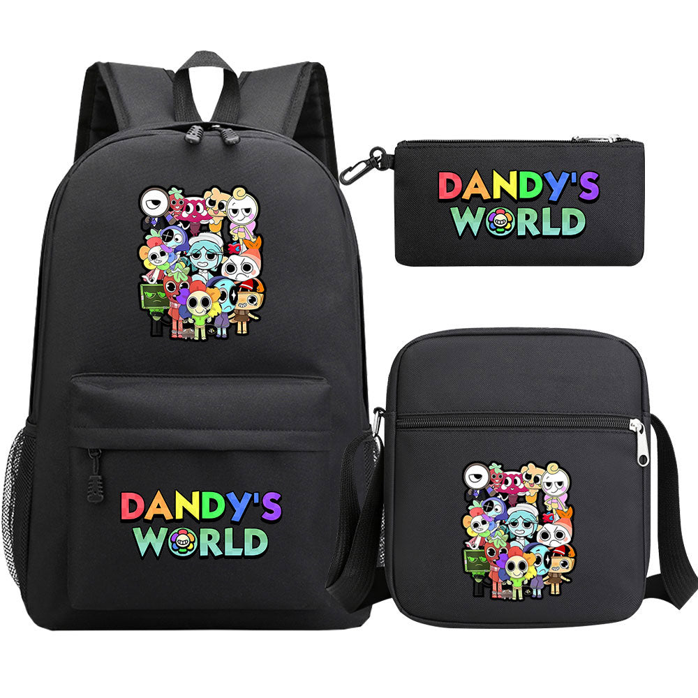 ‌Dandy's World SchoolBag Backpack Shoulder Bag Book Pencil Bags  3pcs Set