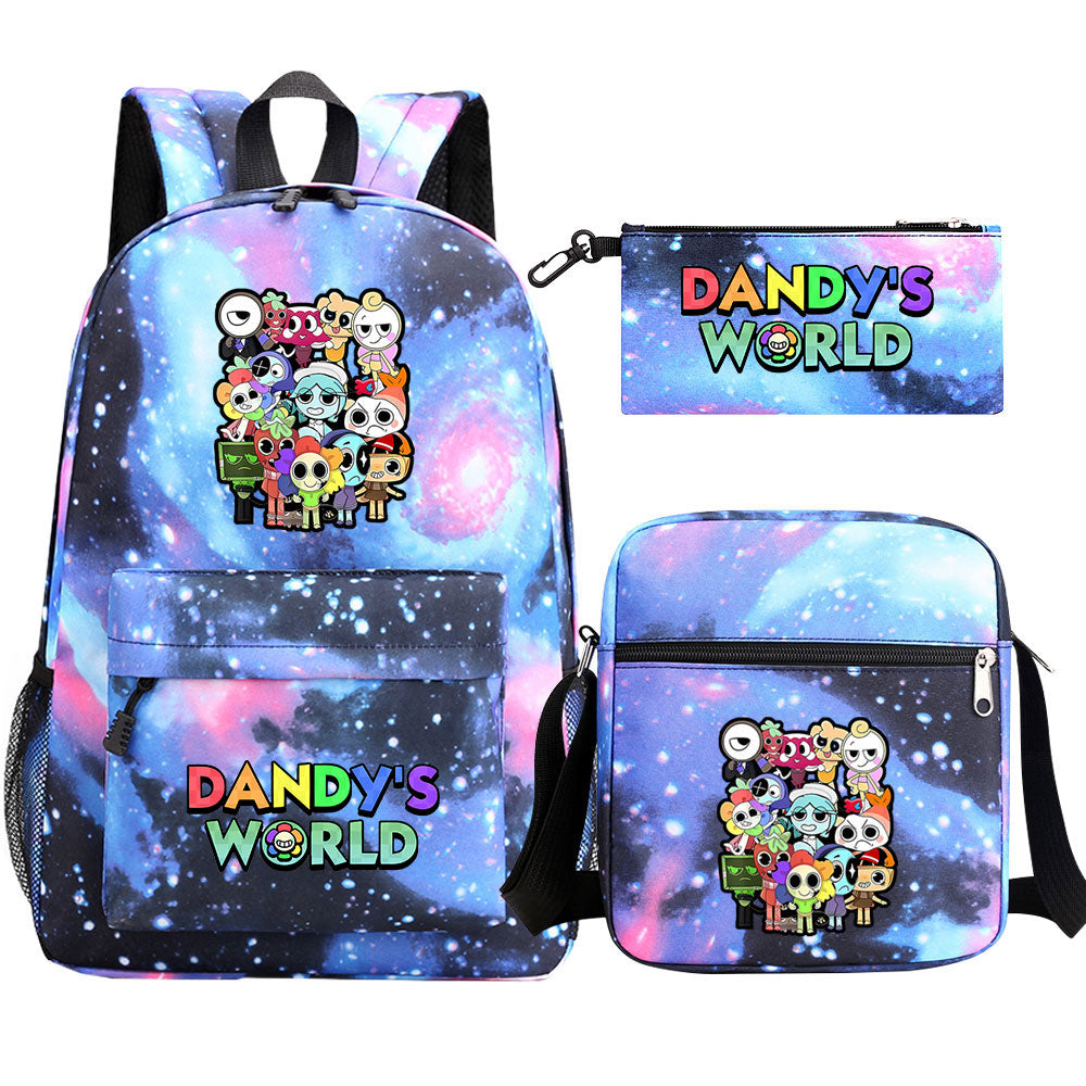 ‌Dandy's World SchoolBag Backpack Shoulder Bag Book Pencil Bags  3pcs Set