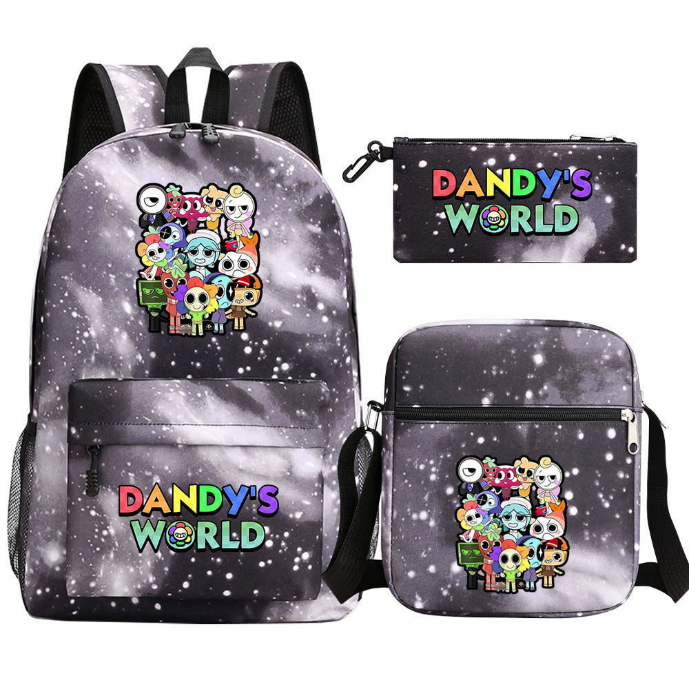 ‌Dandy's World SchoolBag Backpack Shoulder Bag Book Pencil Bags  3pcs Set