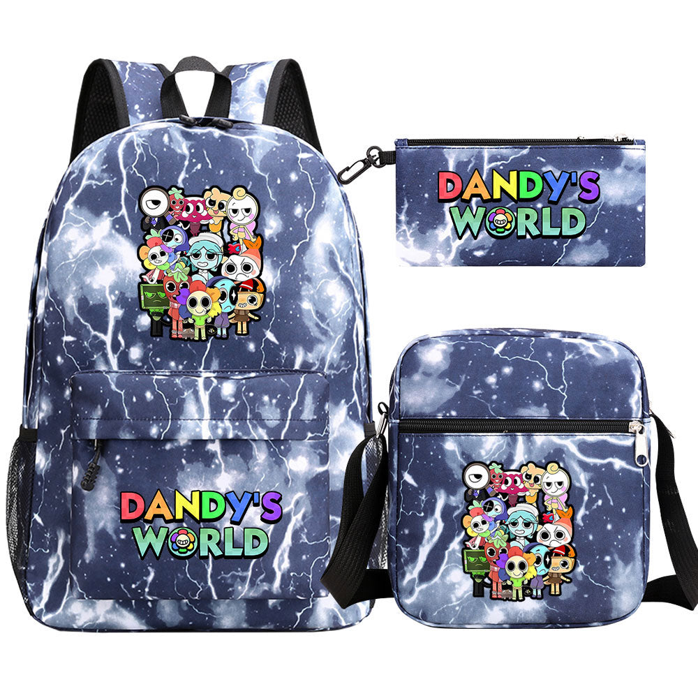 ‌Dandy's World SchoolBag Backpack Shoulder Bag Book Pencil Bags  3pcs Set
