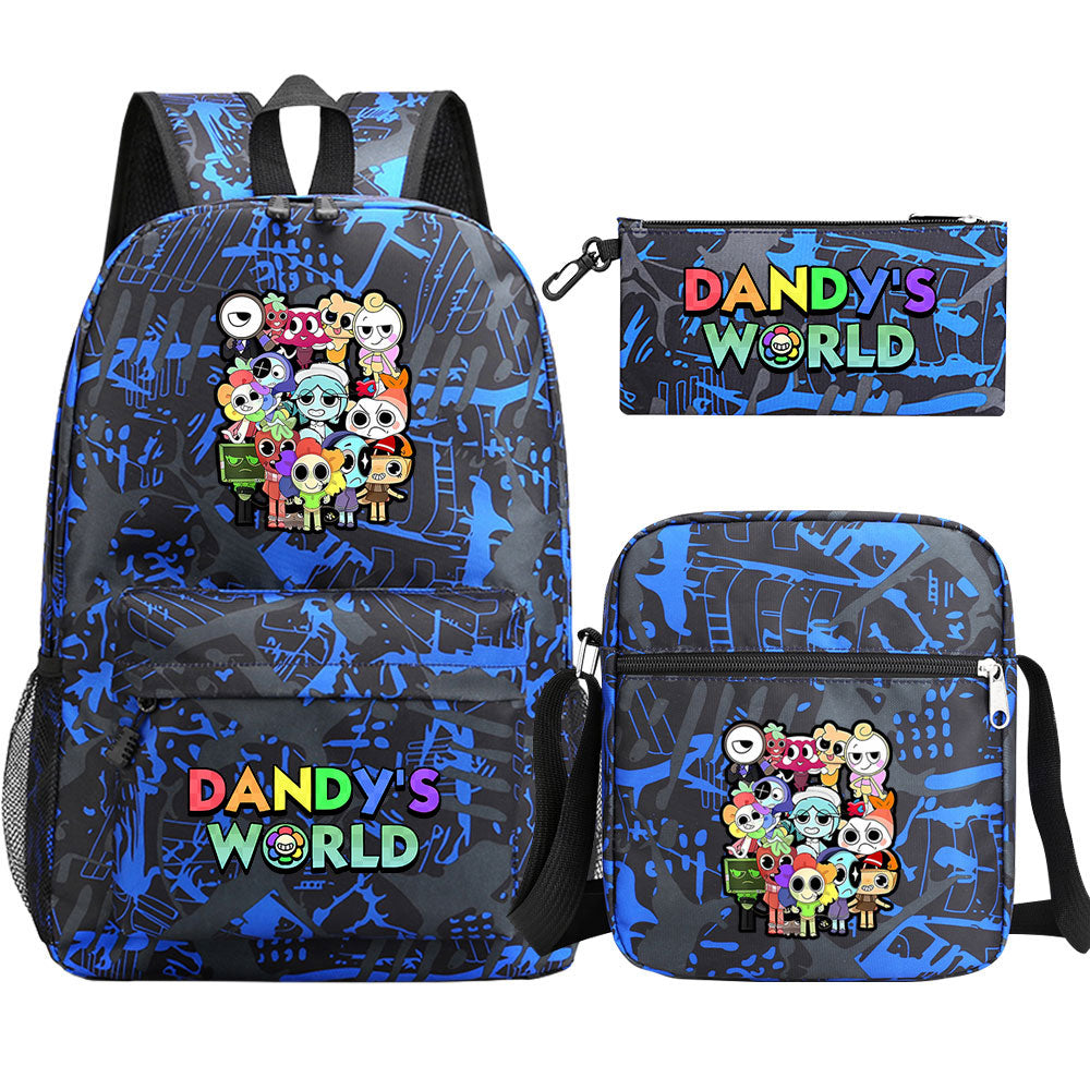 ‌Dandy's World SchoolBag Backpack Shoulder Bag Book Pencil Bags  3pcs Set