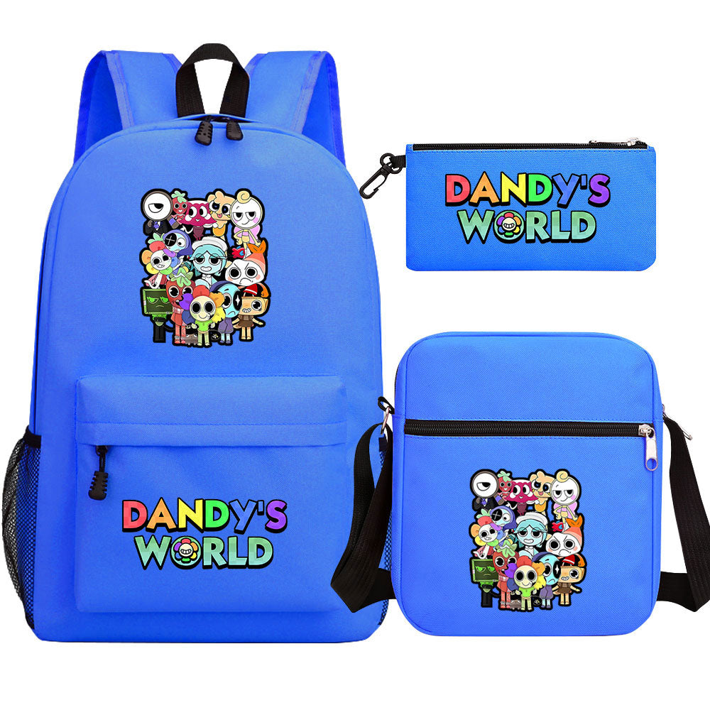 ‌Dandy's World SchoolBag Backpack Shoulder Bag Book Pencil Bags  3pcs Set
