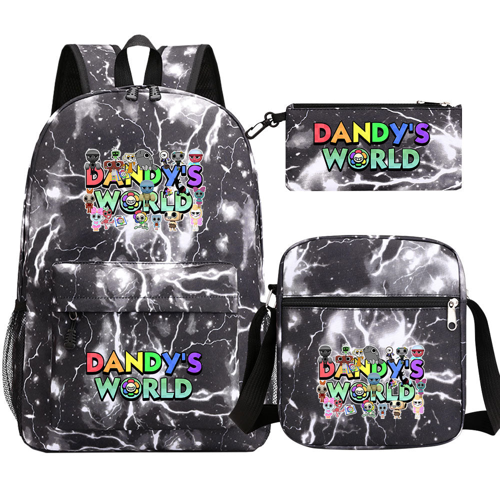‌Dandy's World SchoolBag Backpack Shoulder Bag Book Pencil Bags  3pcs Set