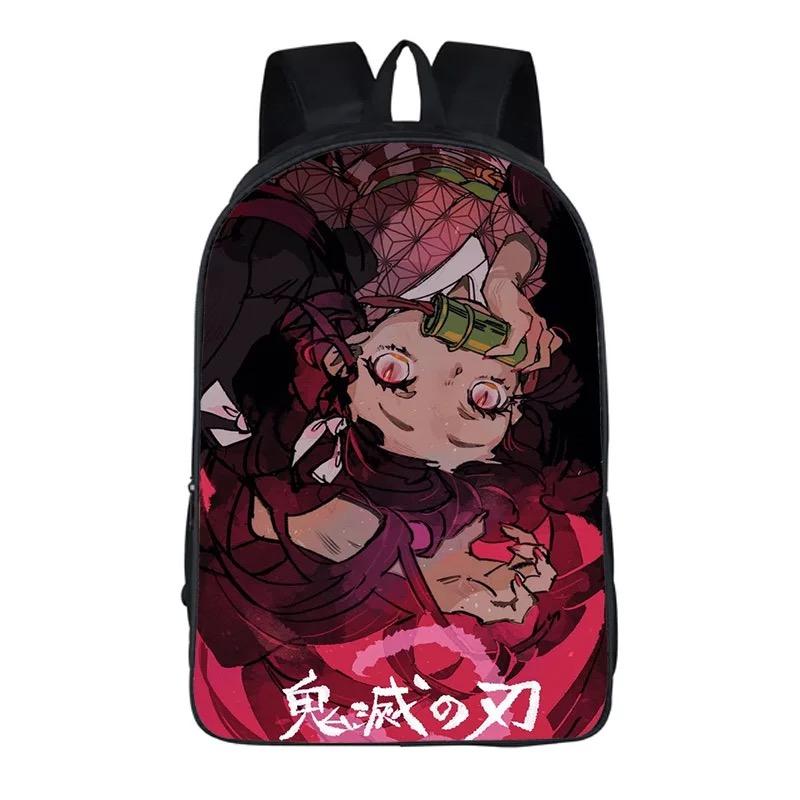 Demon Slayer Kimetsu no Yaiba Kamado Nezuko Backpack School Sports Bag