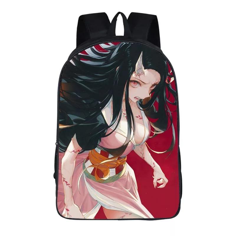 Demon Slayer Kimetsu no Yaiba Kamado Nezuko Backpack School Sports Bag