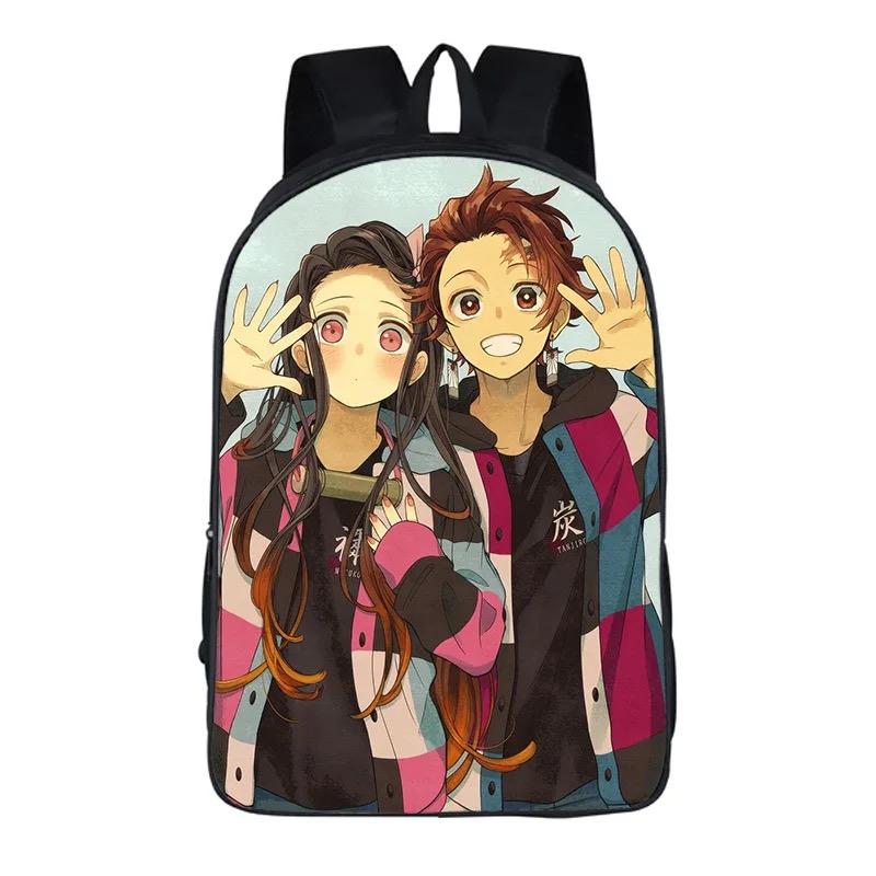 Demon Slayer Kimetsu no Yaiba Kamado Nezuko Backpack School Sports Bag