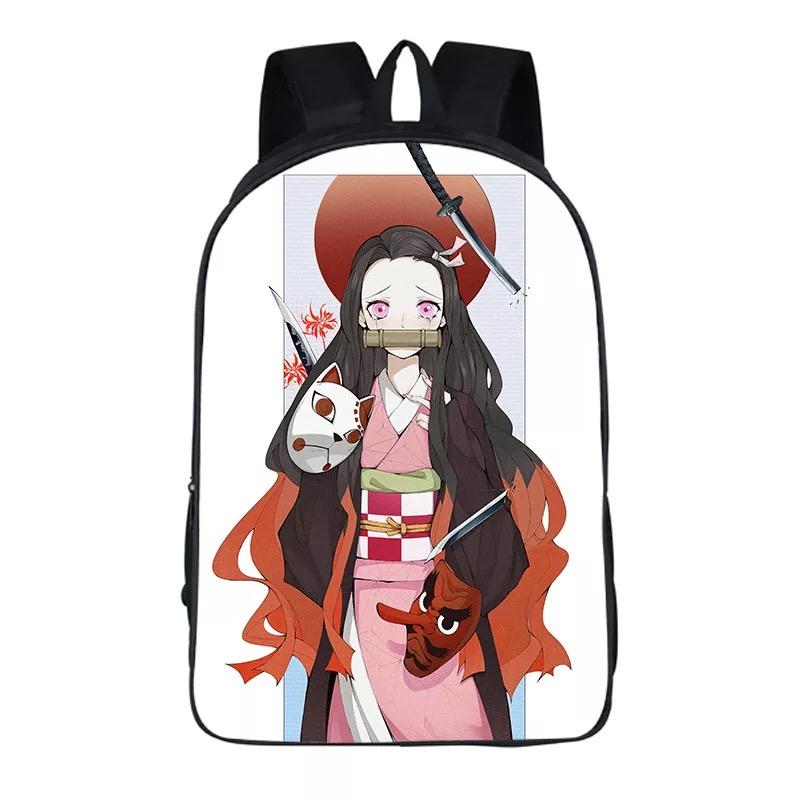 Demon Slayer Kimetsu no Yaiba Kamado Nezuko Backpack School Sports Bag