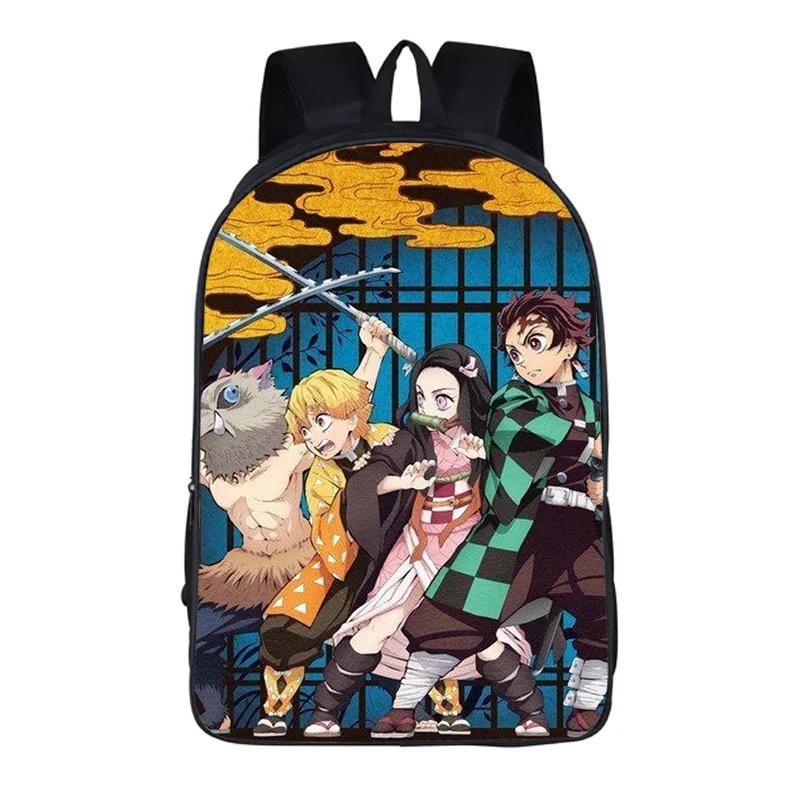 Demon Slayer Kimetsu no Yaiba Kamado Nezuko Backpack School Sports Bag