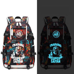 Dragon Ball Goku  USB Charging Backpack School NoteBook Laptop Travel Bags