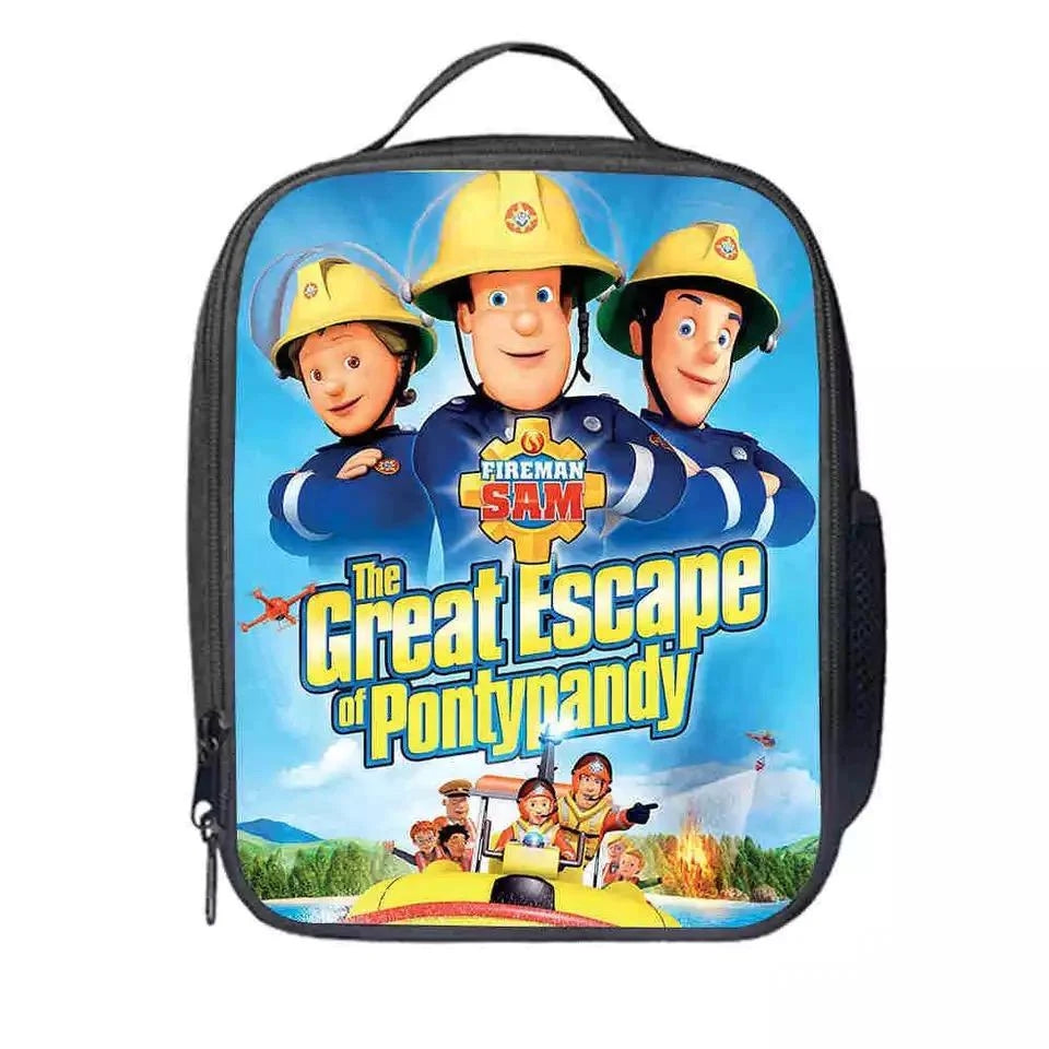 Fireman Sam Rescues  Lunch Box Bag Lunch Tote For Kids