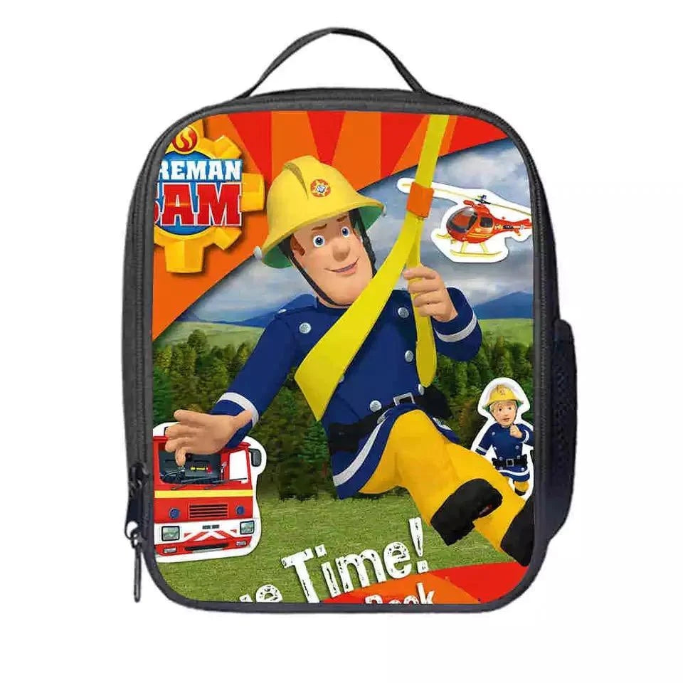 Fireman Sam Rescues  Lunch Box Bag Lunch Tote For Kids