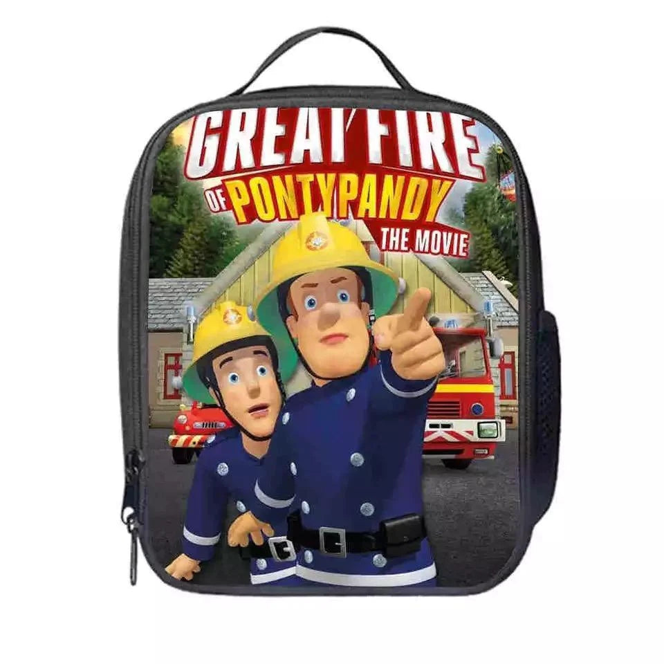 Fireman Sam Rescues  Lunch Box Bag Lunch Tote For Kids