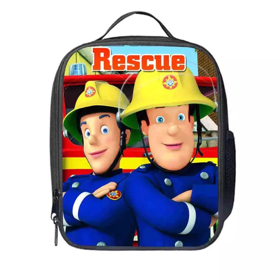 Fireman Sam Rescues  Lunch Box Bag Lunch Tote For Kids