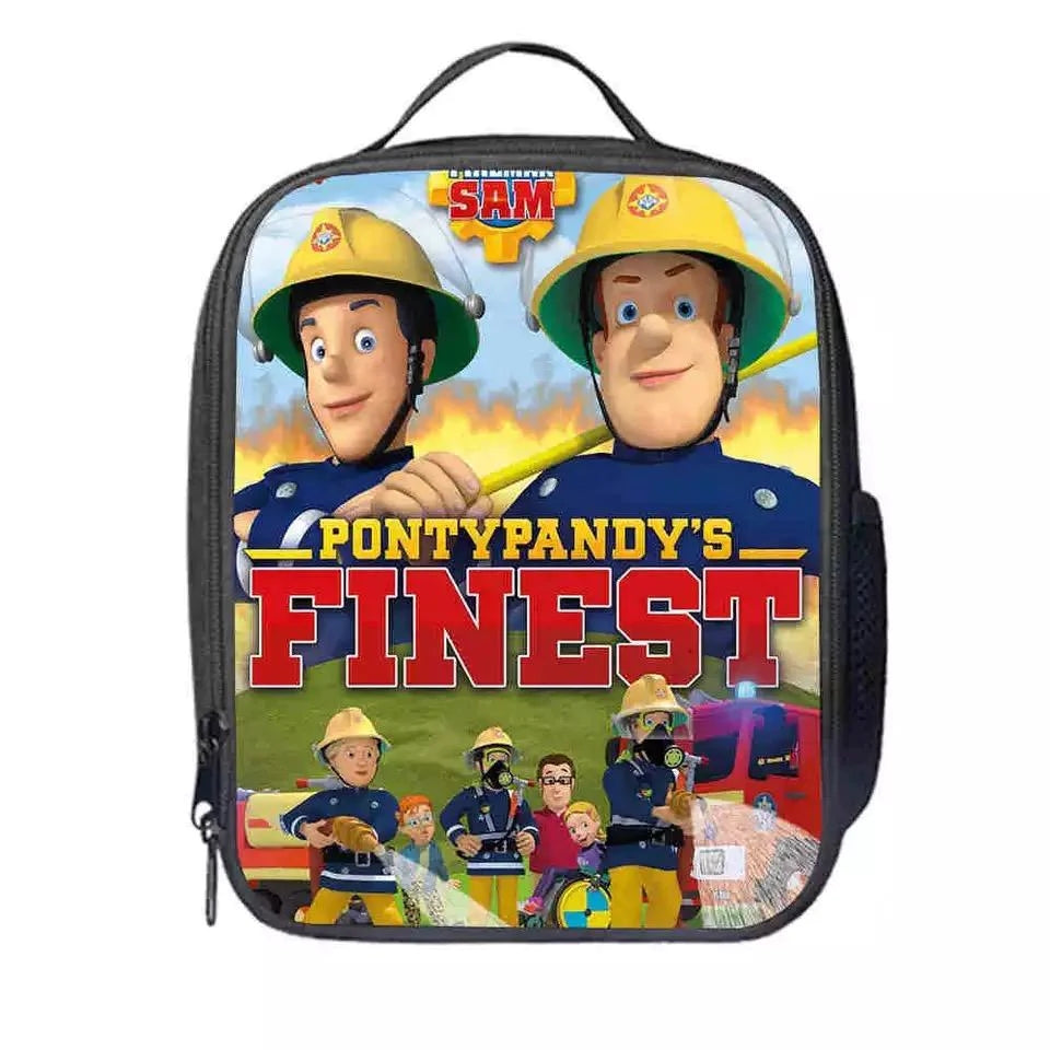 Fireman Sam Rescues  Lunch Box Bag Lunch Tote For Kids