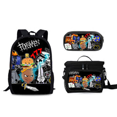 Forsaken Roblox Schoolbag Backpack Lunch Tote Pencil Case 3pcs Set Gift for Kids Students