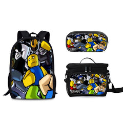 Forsaken Roblox Schoolbag Backpack Lunch Tote Pencil Case 3pcs Set Gift for Kids Students