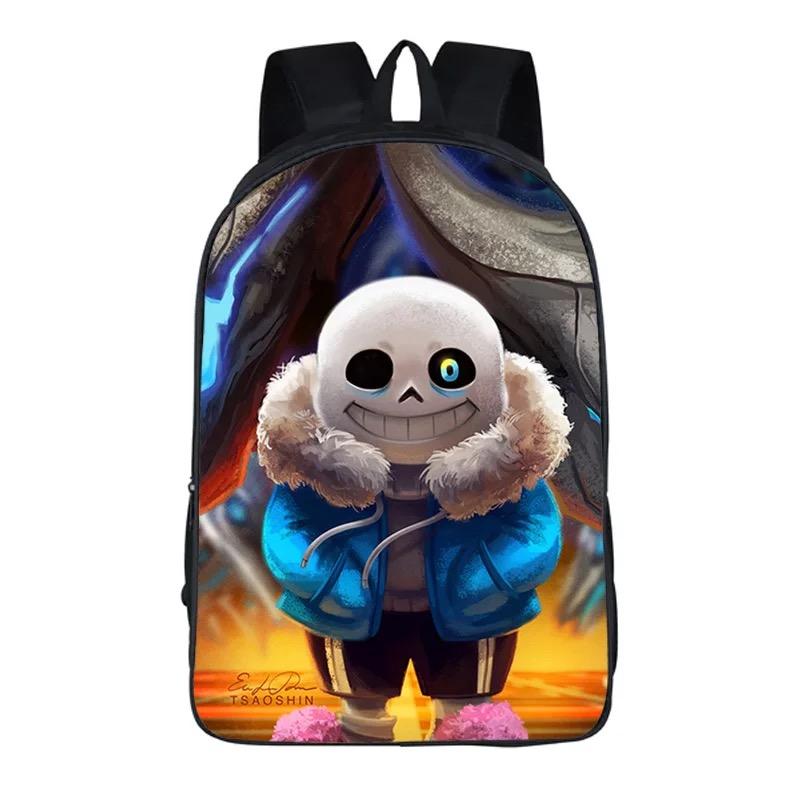 Game Undertale Sans Cosplay Backpack School Notebook Bag