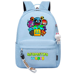 Geometry Dash Backpack Schoolbag Notebook Bag Gifts for Kids Students