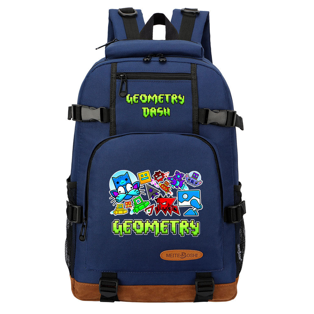 Geometry Dash School Bookbag Travel Backpack Bags