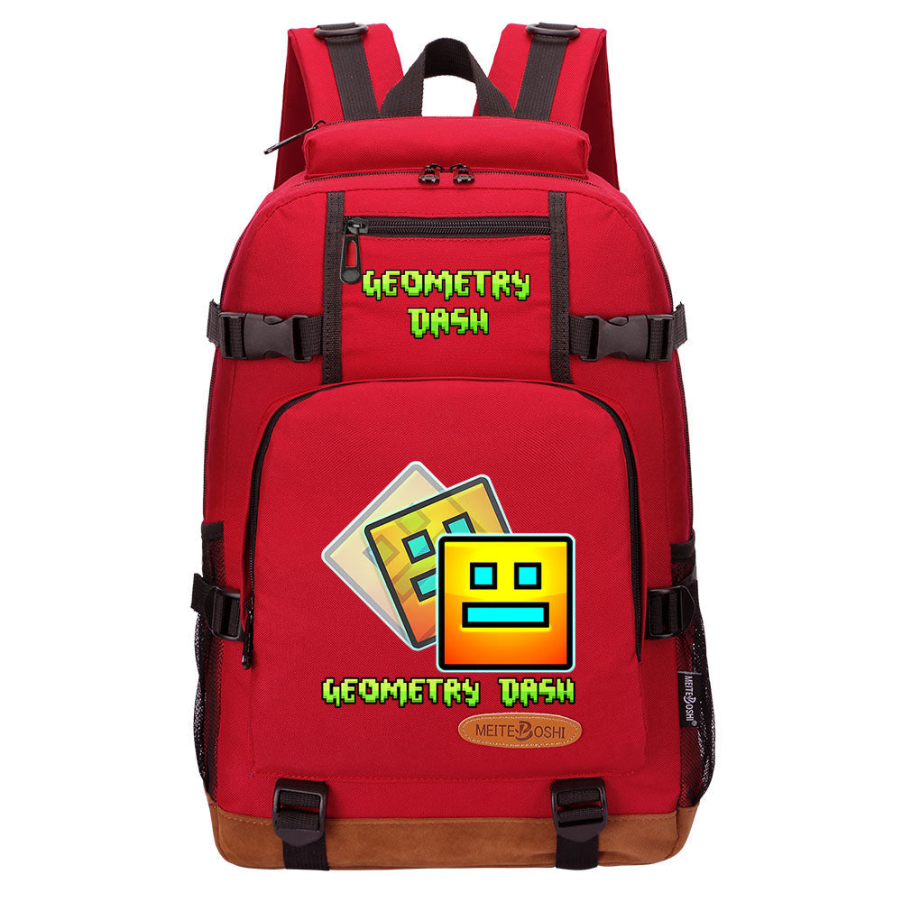 Geometry Dash School Bookbag Travel Backpack Bags