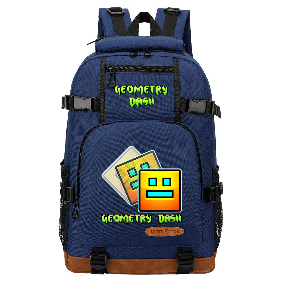 Geometry Dash School Bookbag Travel Backpack Bags