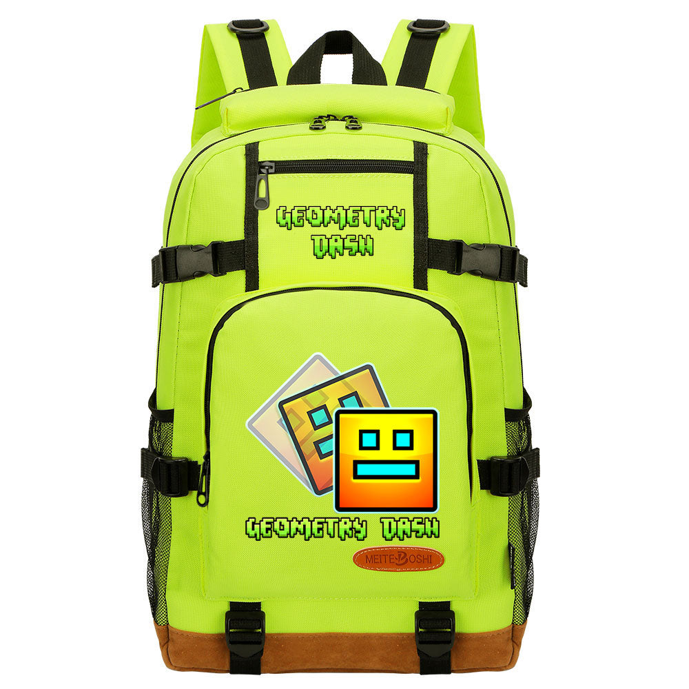 Geometry Dash School Bookbag Travel Backpack Bags