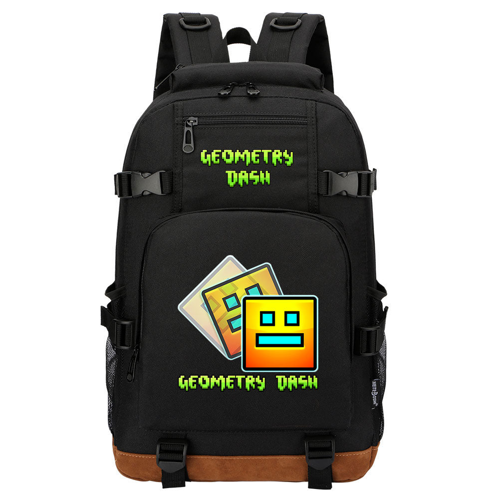 Geometry Dash School Bookbag Travel Backpack Bags