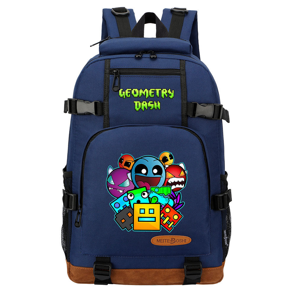 Geometry Dash School Bookbag Travel Backpack Bags