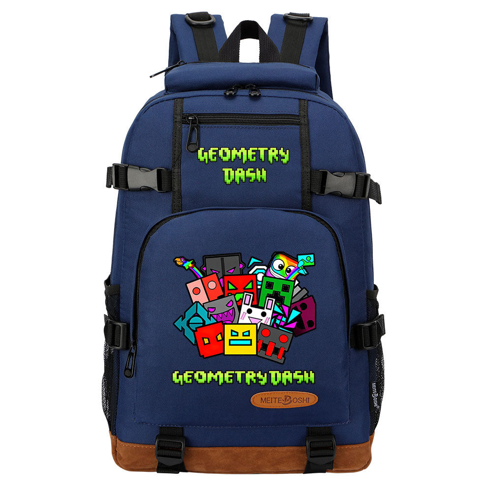 Geometry Dash School Bookbag Travel Backpack Bags