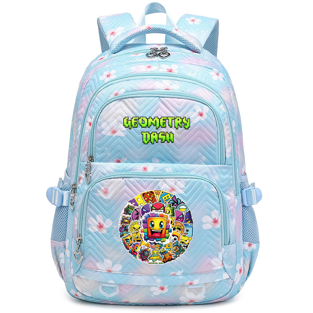 Geometry Dash Waterproof Backpacks Kids School Bags Teenagers Backpack