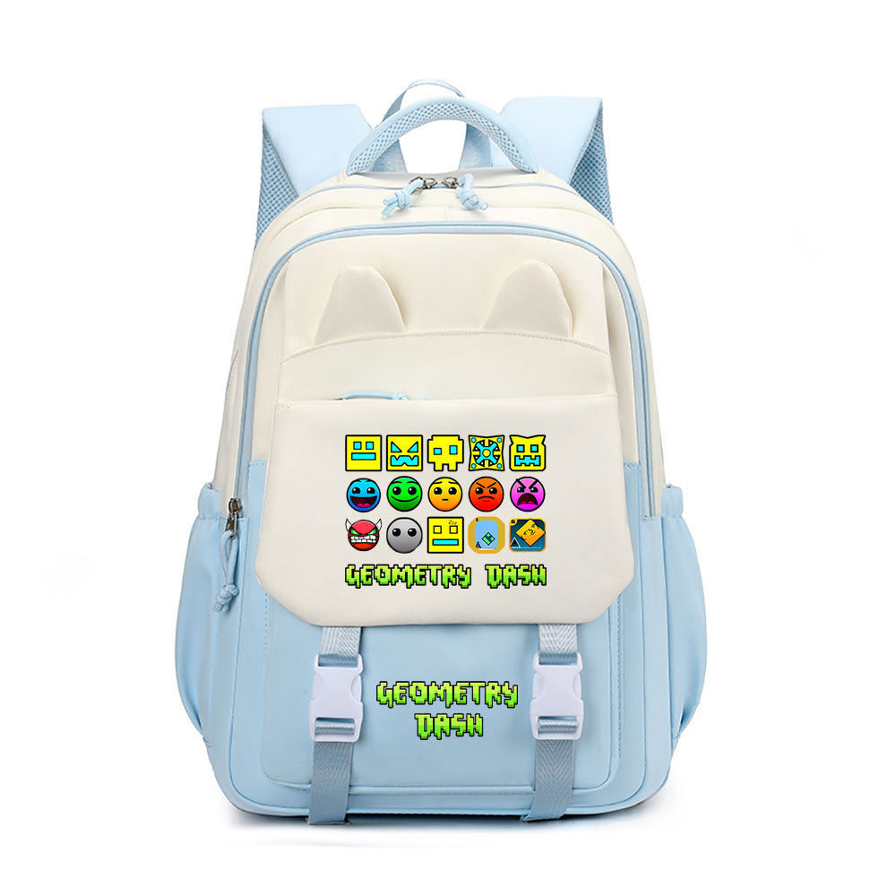 Geometry Dash Waterproof Backpacks Kids School Bags Teenagers Backpack