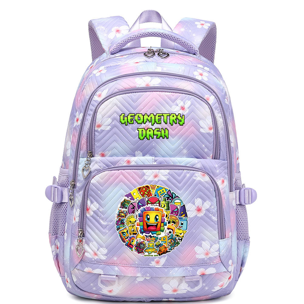 Geometry Dash Waterproof Backpacks Kids School Bags Teenagers Backpack