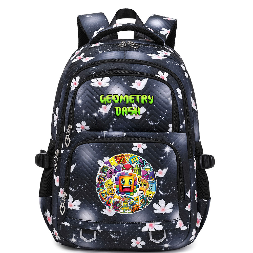 Geometry Dash Waterproof Backpacks Kids School Bags Teenagers Backpack