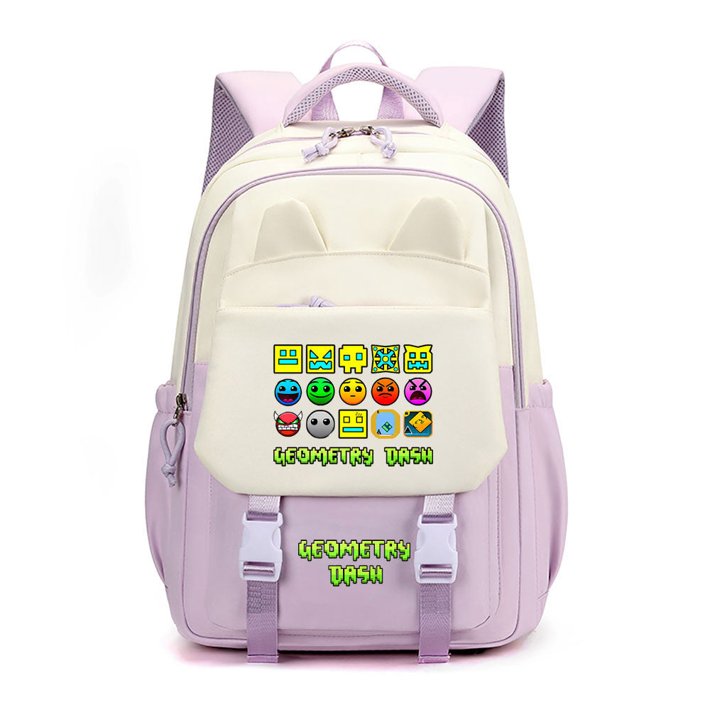 Geometry Dash Waterproof Backpacks Kids School Bags Teenagers Backpack
