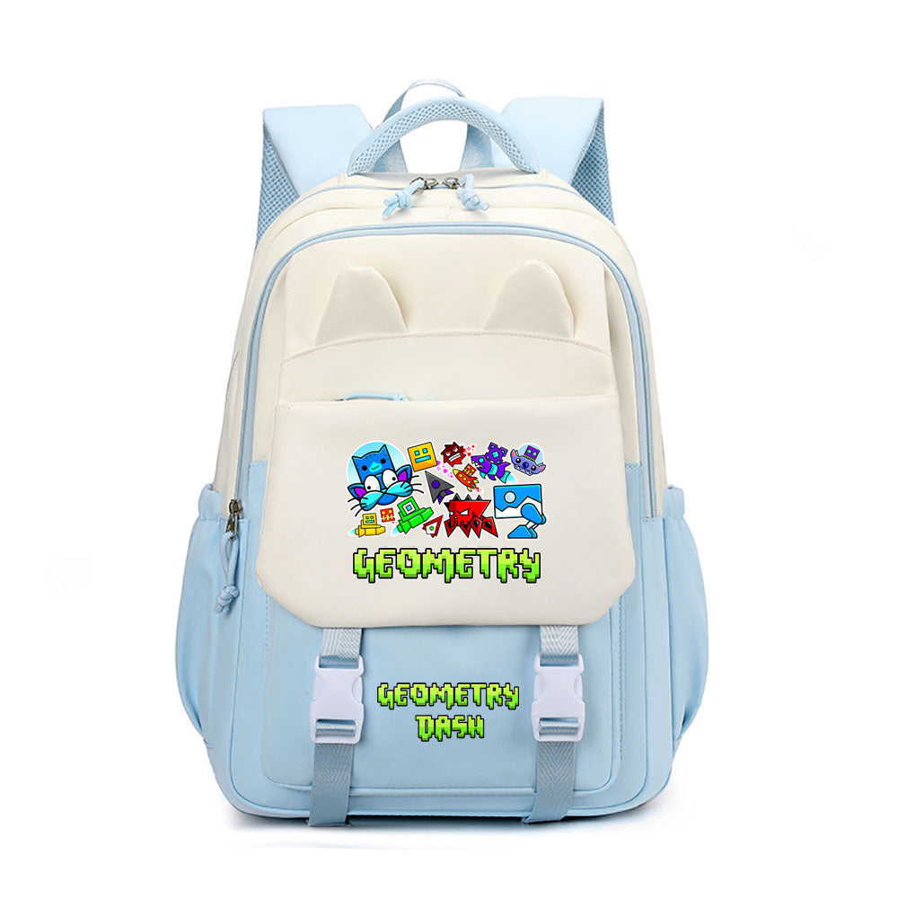 Geometry Dash Waterproof Backpacks Kids School Bags Teenagers Backpack