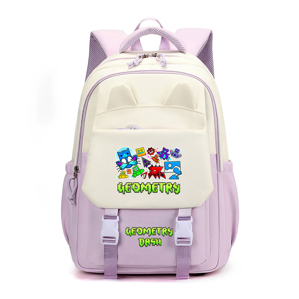 Geometry Dash Waterproof Backpacks Kids School Bags Teenagers Backpack