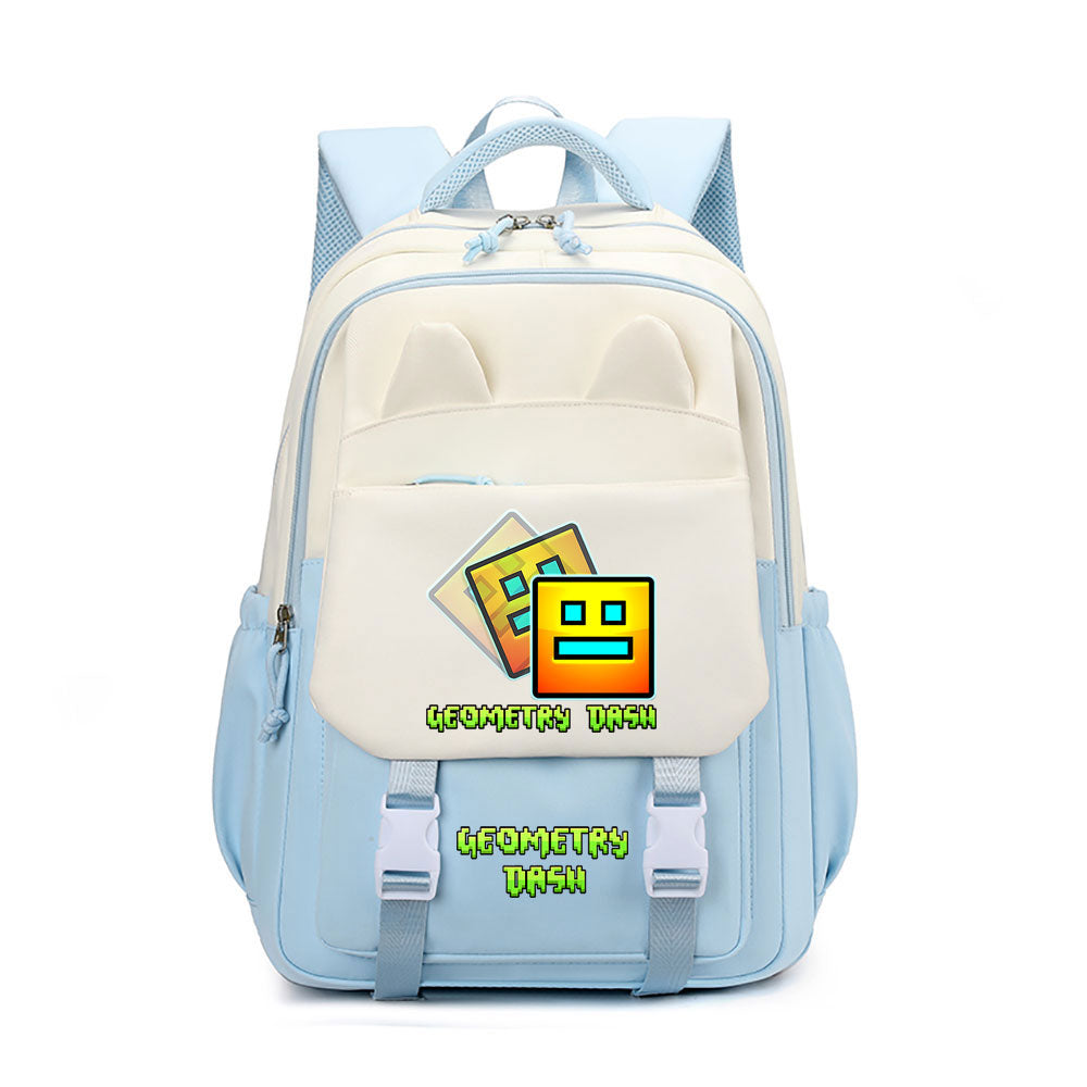 Geometry Dash Waterproof Backpacks Kids School Bags Teenagers Backpack