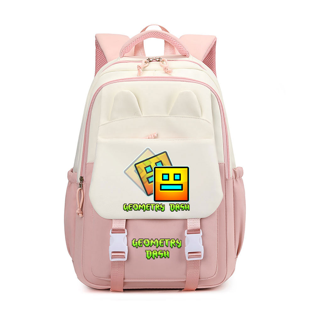 Geometry Dash Waterproof Backpacks Kids School Bags Teenagers Backpack