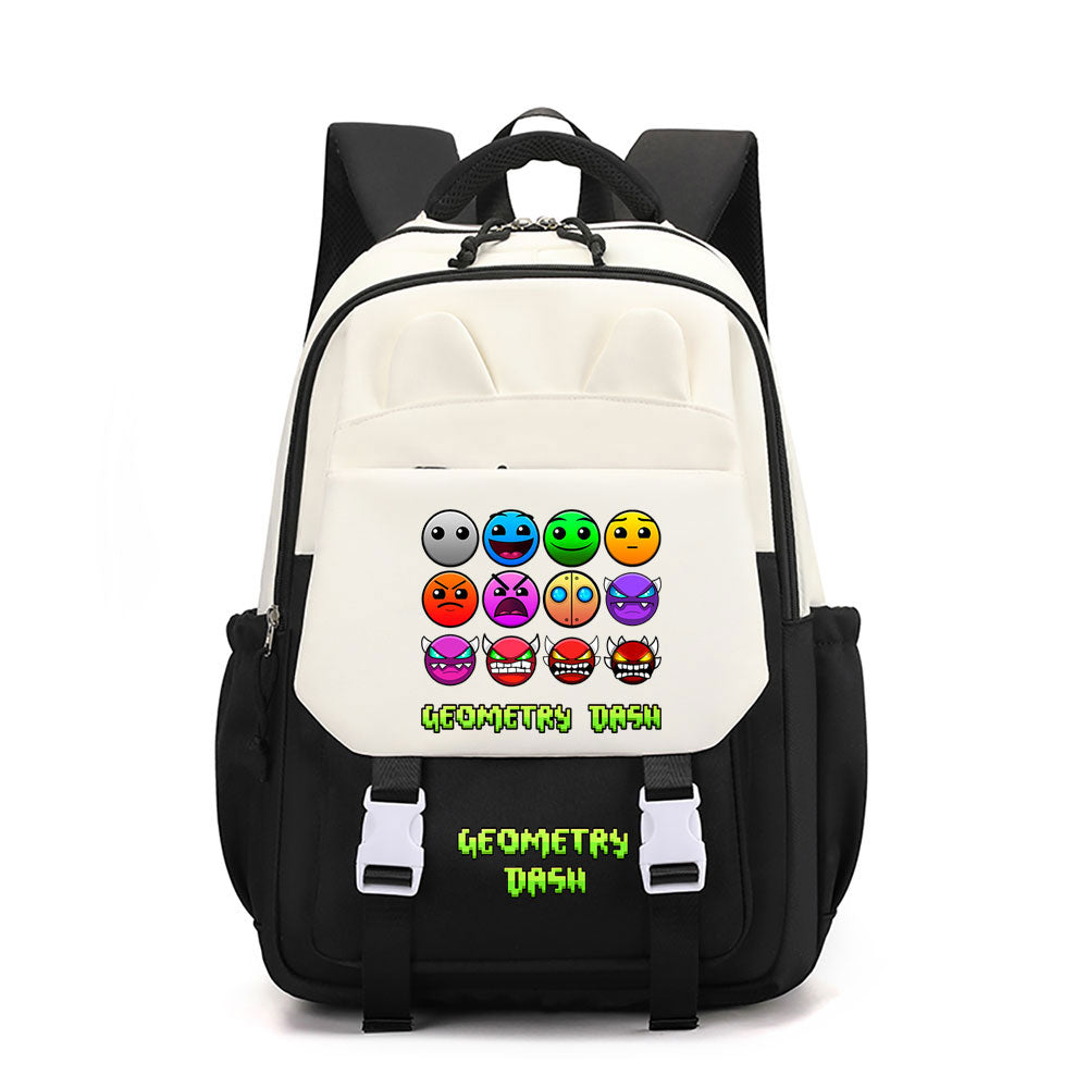 Geometry Dash Waterproof Backpacks Kids School Bags Teenagers Backpack