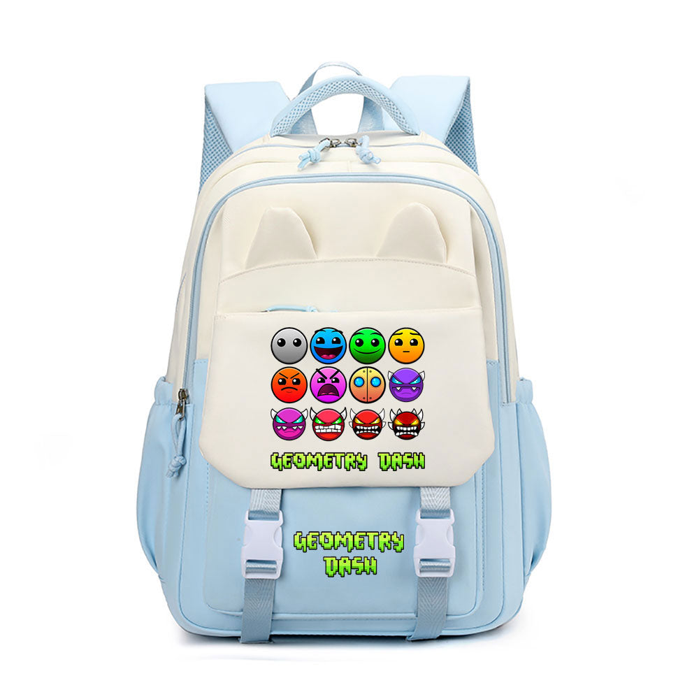 Geometry Dash Waterproof Backpacks Kids School Bags Teenagers Backpack
